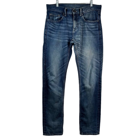 Banana Republic Other - Banana Republic Varick Slim Fit Blue Denim 100% Cotton Men's Jeans 31W x 32L